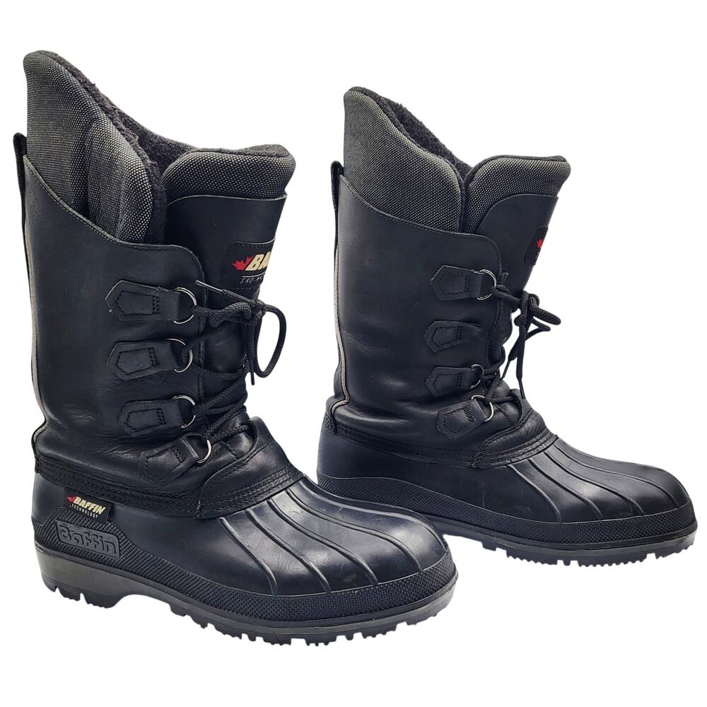Baffin Sno-Mach Series High-Performance Black Lea… - image 1